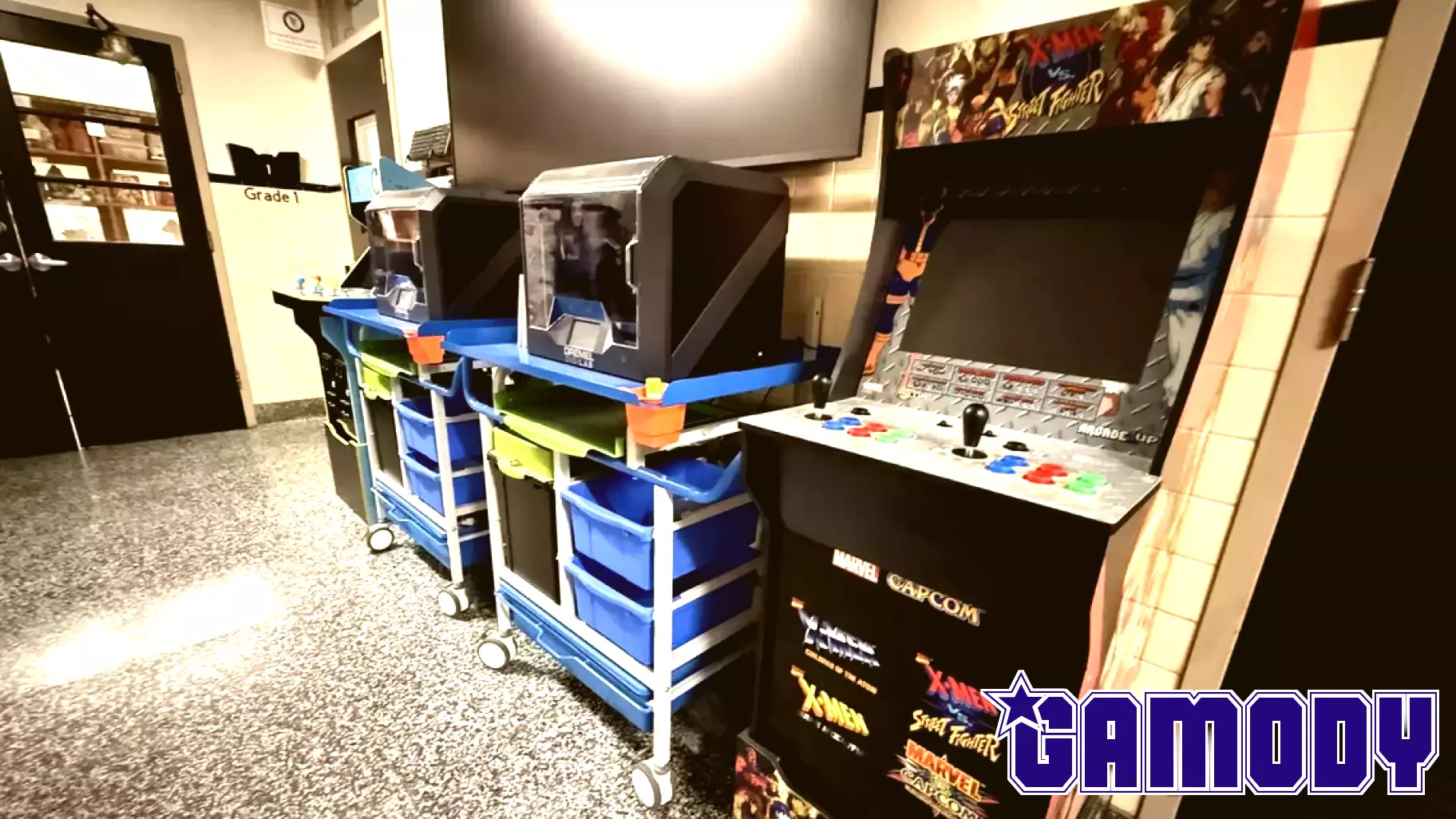 This School Hallway in Fall River Is Straight Out of the ’90s